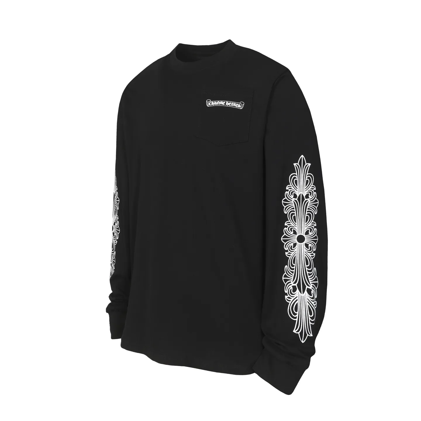 P160 Cross-border model. Those who pursue quality, please do not place an order. -Chrome Hearts/Chrome Hearts Sanskrit color printed popular long-sleeved T-shirt -High weight, high density and high quality. The wool is soft, delicate and skin-friendly. It feels soft and silky. It has excellent warmth and skin-friendly properties.